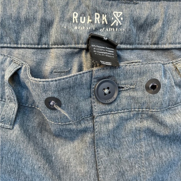 Men's Roark Shorts Gray Solid Flat Front 36 Zip Surf Summer Beach Outdoor Hike - Picture 2 of 14